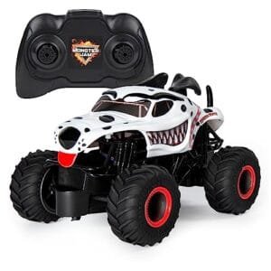 Monster Jam Official Monster Mutt Dalmatian RC Monster Truck 1/24 Scale 2 4 GHz Remote Control Toy for Kids Ages 4 and Up