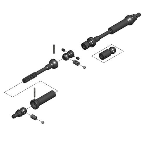 MIP Center Drive Kit 95mm to 130mm with 5mm Hubs MIP18180 Electric Car Truck Option Parts