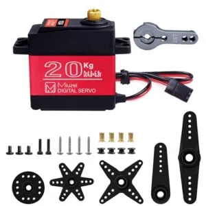 Miuzei 20KG High Torque RC Servo Motor with 270 Degree Angle for 1/8 1/10 1/12 R/C Model DIY Car Robot DS3218
