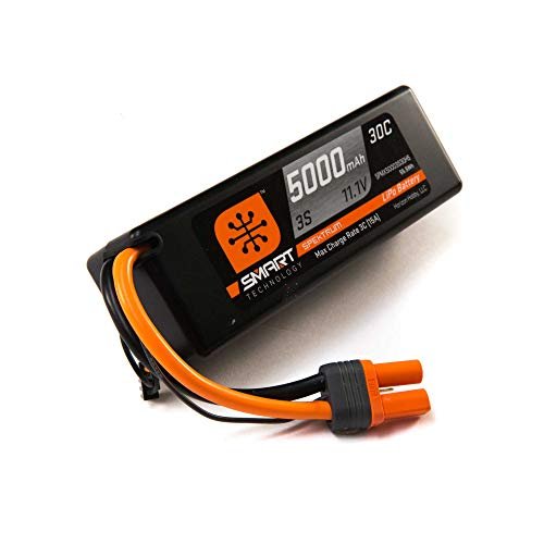 Spektrum 11.1V 5000mAh 3S 30C Smart Hardcase LiPo Battery IC5 SPMX50003S30H5