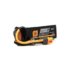 Spektrum Smart A123 RC Battery 2200mAh 4S 14.8V 30C with IC3 Connector SPMX22004S30