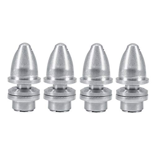 RuiLing 4pcs Aluminum RC Airplane Wheels 3.17mm M5 Propeller Adaptor Bullet Spinner for 3.17mm Shaft Motor