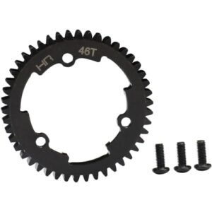 Hot Racing ERVT46M01 46t Mod 1 Steel Spur Gear for The Batman RC Hot Wheels E Revo 2 XO 1