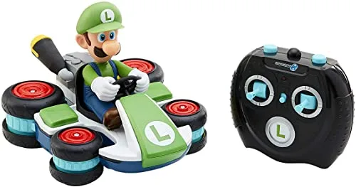 Nintendo Super Mario Kart Mini RC Cars Luigi Anti Gravity Racer 2.4Ghz with Full Function Steering for Kids Ages 4 Plus