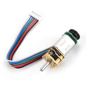 GBMQ GM12BY20 DC 6V 2W Micro Speed Reduction Motor with Magnetic Coded Disc Hall Encoder for Magnetic RC Body Clips 70RPM