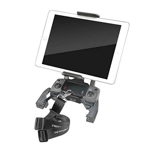 Hanatora RC Crane Remote Control Holder Mount with Neck Lanyard Compatible with 4 11 Inch Tablets and Phones