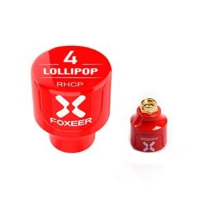 2pcs FOXEER FPV Antenna Lollipop 5.8GHz RHCP 2.5Dbi Stubby Antenna SMA Compatible with RC Logger FPV Goggles and Racing Drones