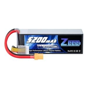 Zeee 6S Lipo Battery 5200mAh 22.2V 50C with XT90 Plug for Dodge Ram Gas RC Truck and Other RC Vehicles