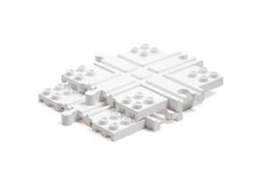 Universal Compatible Connector Riser Baseplate for Nitro RC Tracks and Wooden Train Sets 2 Pack