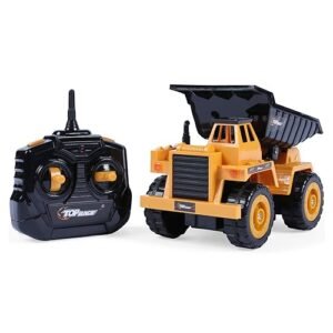 Top Race RC Dump Truck Fully Functional Remote Control Toy for Kids TR 112S