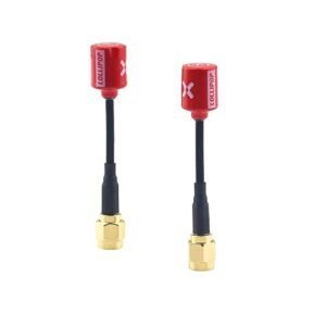 FOXEER FPV Antenna Lollipop V4 Super Mini RHCP Antenna 5.8G 2.5dBi for HS110D FPV RC Drone Racing Quadcopter Multicopter TX RX 2pcs Red