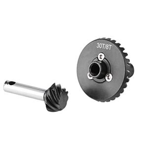RC Tiger Moth Plans Compatible Stainless Steel Heavy Duty Bevel Gear Set 30T 8T for Axial AR44 RC Car
