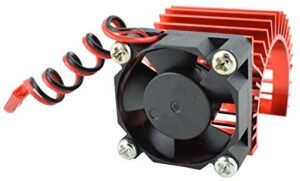 Apex RC Raceway 540 550 Aluminum Heat Sink with 30mm Fan in Red