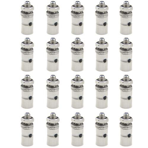 WMYCONGCONG 20 PCS Adjustable Pushrod Connector Linkage Stoppers 1.3mm RC Plane Throttle Linkage Servo Rod Connectors