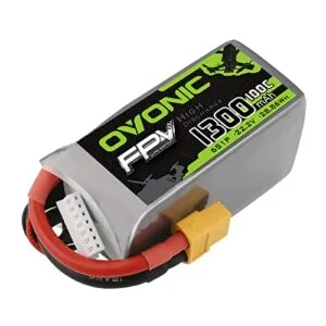 OVONIC 6S Lipo Battery 100C 1300mAh 22.2V with XT60 Connector for RC 350 Wheels FPV Racing Drone Quadcopter