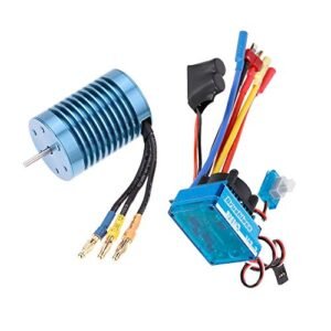 GoolRC 3650 4370KV 4P Sensorless Brushless Motor with 45A ESC Perfect for RC Jet Dragster Enthusiasts