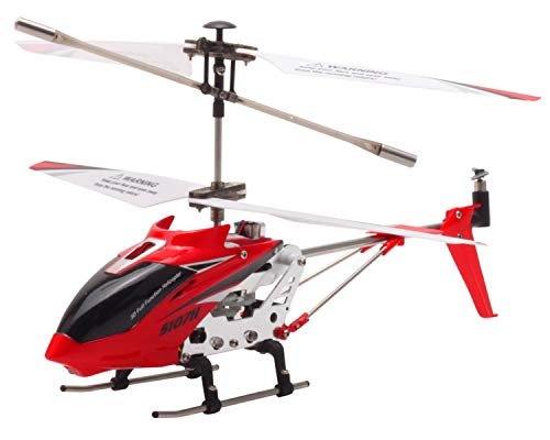 POCO DIVO S107H RC Helicopter with Inverted Flight 2.4Ghz Altitude Hold 3CH Metal Gyro Beginner Friendly Red