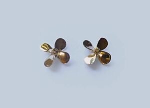 Peterbilt 359 RC 1 4 Truck Model 4 Blade Metal Display Boat Propeller Right Props 28mm Diameter 1 Pair