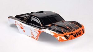 SummitLink Custom RC Truck Bodies Muddy Orange Over White Black Replacement for 1 10 Scale RC Car or Truck SS WBR 01