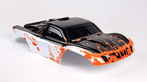 SummitLink Custom RC Truck Bodies Muddy Orange Over White Black Replacement for 1 10 Scale RC Car or Truck SS WBR 01