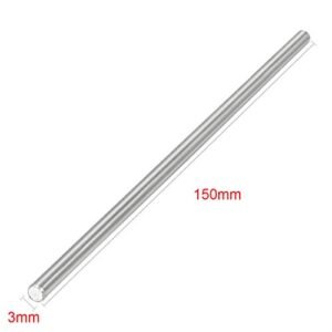 EKIND 10pcs Stainless Steel RC Airplane Axles 3mm x 150mm Round Shaft Rods for DIY Model Toys and RC Cars