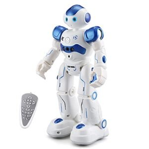 WEECOC OC RC Robot Toy Gesture Sensing Smart Interactive Singing Dancing Robot for Kids White