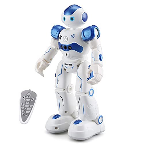 WEECOC OC RC Robot Toy Gesture Sensing Smart Interactive Singing Dancing Robot for Kids White
