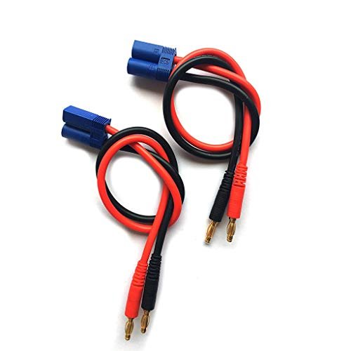 2pcs EC5 to 4mm Banana Plug Battery RC Balance Charge 14AWG 20CM Cable Lead Adapter Connector for Banana Hobby RC V 22 Osprey