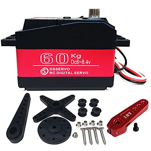 ANNIMOS 60KG Digital Servo High Voltage Stainless Steel Gear for Large Scale RC Spitfire