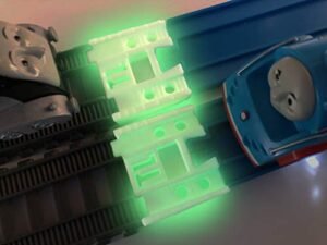 TrainLab Adapters for Barbie RC Train and Ride Horse Compatibility with Trackmaster and Plarail Tracks 2pc NiteBrite