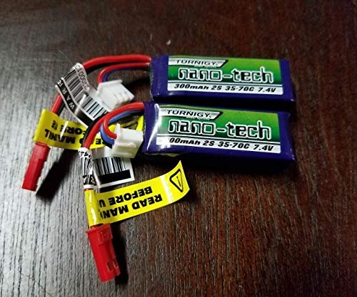 Turnigy Nano TECH 300mAh 2S 7.4V 35 70C LIPO Battery for MH 35 RC Helicopter and 1/24 Scale Models