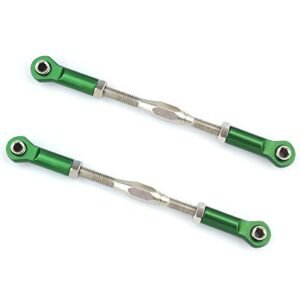 Hosim Aluminum Adjustable 83 97mm Servo Steering Linkage Turnbuckles for FMC RC Cars Traxxas 1/10 Slash 4x4 Upgrade Parts Green 2PCS