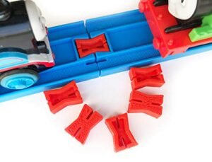 Hobby Haven RC Track Compatible TrainLab Plarail Dog Bone Connectors 6pcs Green