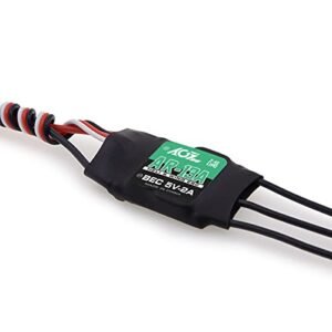 AGFRC 13A RC ESC Athlon Run Brushless Electronic Speed Controller for RC Plane Loses Wing Scenarios 2 4S Lipo with 5V 2A BEC
