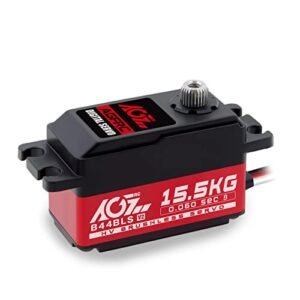 AGFRC B44BLS V2 RC Truck Servo 15.5KG High Torque Brushless Digital Metal Gear Steering Servo for 1/10 1/12 RC Cars Trucks Planes