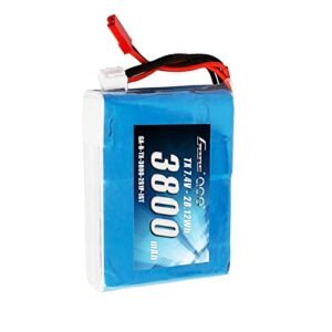 Gens ace 3800mAh 7.4V 2S1P TX Lipo Battery Pack with JST SYP Plug Ideal for the Best RC Trainer Plane