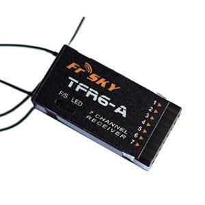 FrSky TFR6A 2.4GHz 7 Channel Receiver RC Boat Rudder System Compatible with Futaba FASST