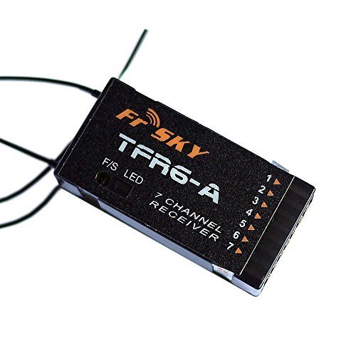 FrSky TFR6A 2.4GHz 7 Channel Receiver RC Boat Rudder System Compatible with Futaba FASST
