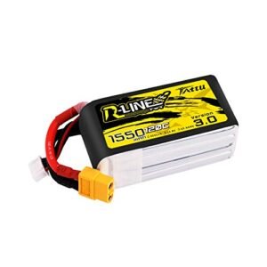 Tattu R Line 14.8V 1550mAh 4S 120C Lipo Battery XT60 Plug FPV Racing Drones
