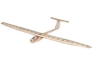 Viloga RC Glider Griffin Sailplane 1.6M Balsa Wood RC Plane Plans Kit with Motor ESC Servos and Covering for Adults
