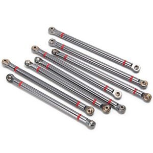 Axial SCX10 313mm RC Body Alloy Upper Lower Rod Link Linkage Set 8PCS