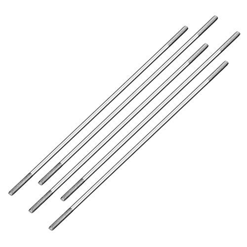 uxcell M2x100mm Stainless Steel Pushrod Connector 5pcs for RC Fuels Boat Car Airplane Helicopter