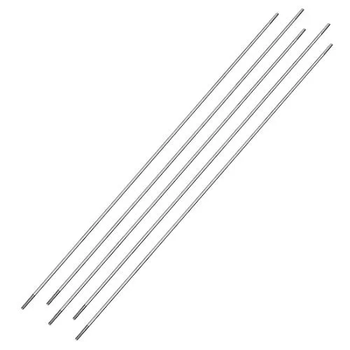 uxcell M2x250mm Stainless Steel Pushrod Connector for RC Aircrafts Boats Cars and Helicopters 5 Pack