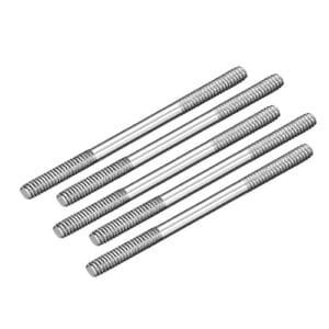 uxcell M2x35mm Stainless Steel Pushrod Connector for Battleship RC Boat Car Airplane Helicopter 5pcs