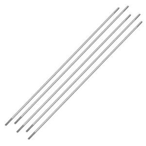 uxcell M2x200mm Stainless Steel Pushrod Connector for Hot Rod RC Bodies Boats Cars Airplanes Helicopters 5 Pack