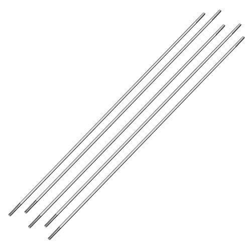 uxcell M2x200mm Stainless Steel Pushrod Connector for Hot Rod RC Bodies Boats Cars Airplanes Helicopters 5 Pack