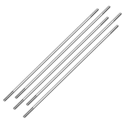 uxcell M2x120mm Stainless Steel Pushrod Connector for RC Hot Rod Body Boat Car Airplane Helicopter 5pcs