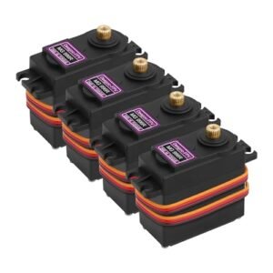 Deegoo 4 Pack MG996R 55g Metal Gear Digital Servo Motor for Metal RC Boat Helicopter Car Robot