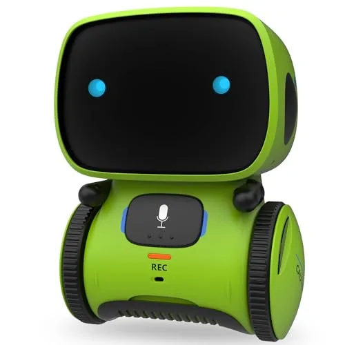 Winfun RC Voice Changing Robot Interactive Smart Toy for Kids with Dancing Singing and Recording Functions Green