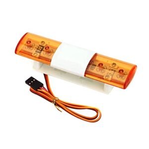 WONFAST RC Police Light Bar LED Flash Lamp for 1/10 1/8 RC Model Cars HSP Tamiya CC01 Axial SCX10 Yellow